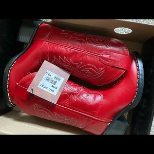 Kids red cowboy boots